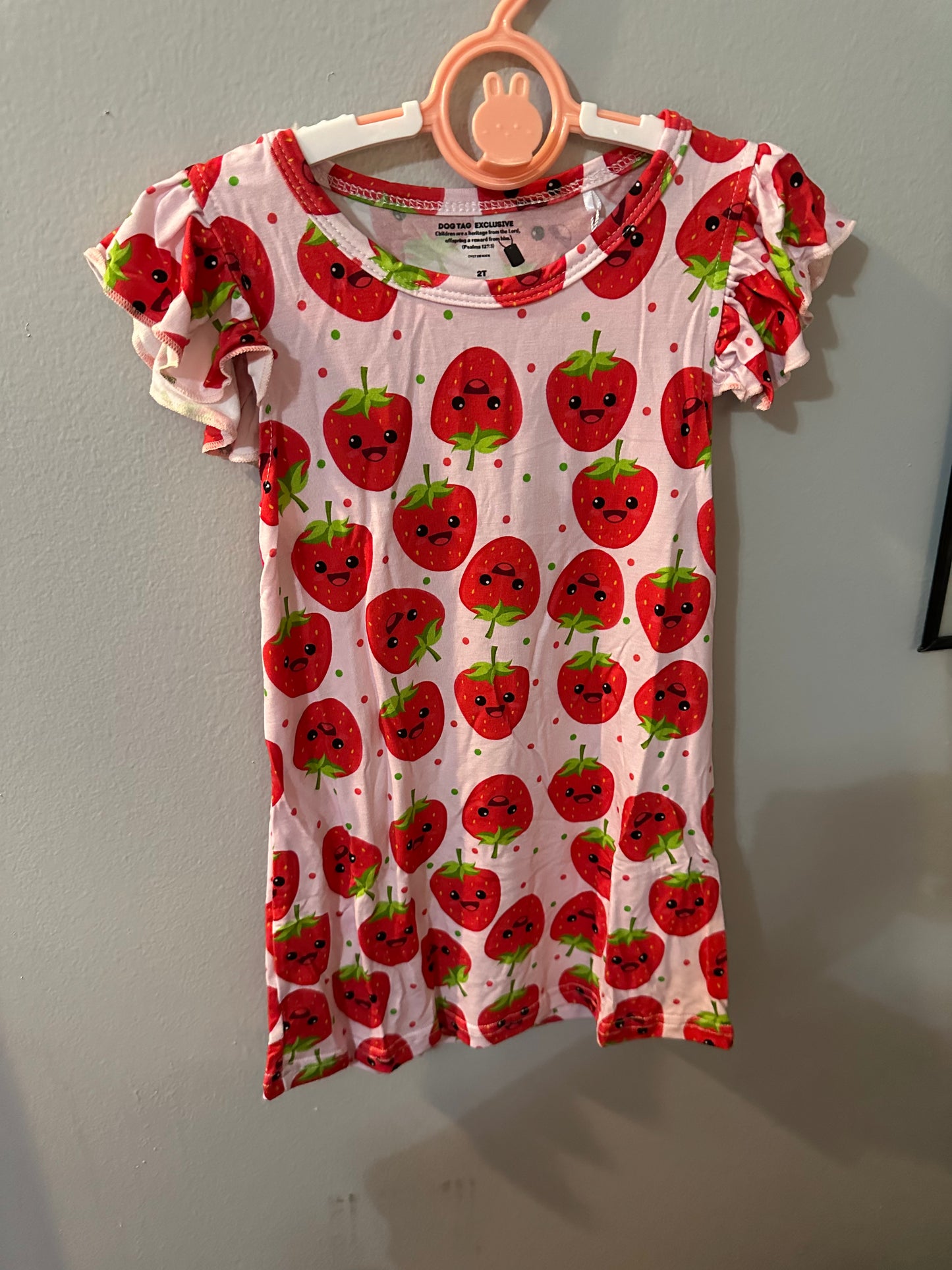 Strawberry Kisses Dress - Toddler