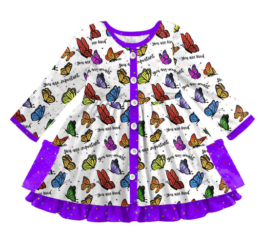 Butterfly Ruffle Dress