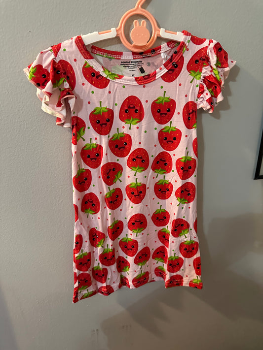 Strawberry Kisses Dress - Toddler