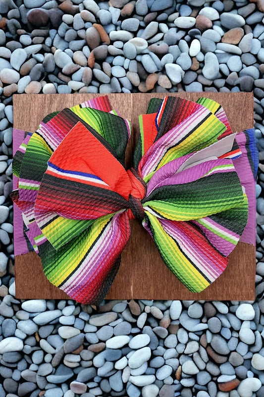 Bow - Big Tassel Serape Printed Headband